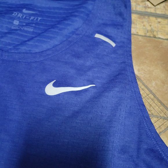 Nike Dri-Fit Rise 365 Running Jogging Track Tank Lapis Blue DD1532-430 Medium - Picture 5 of 8